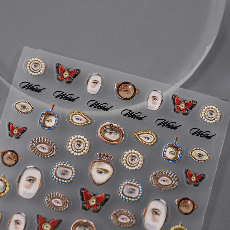 Nail Art Xmas - 1 buah 5D timbul Halloween desain