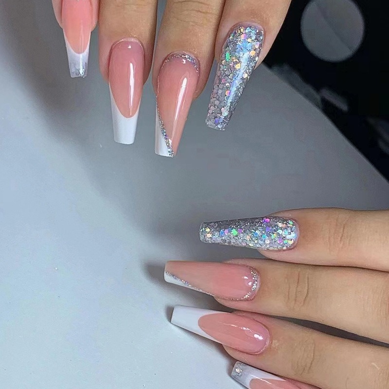 Nail Art Simple - 24 Buah/Set Kit Kuku Palsu Balet