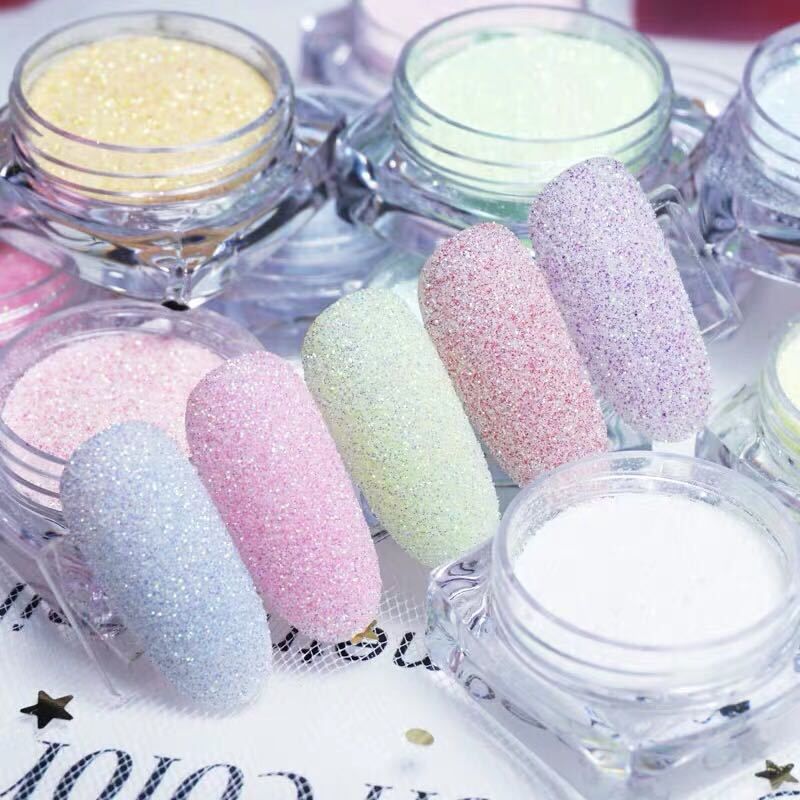 Nail Art Xmas - 12 Warna/Set Berkilau Gula Kuku Glitter