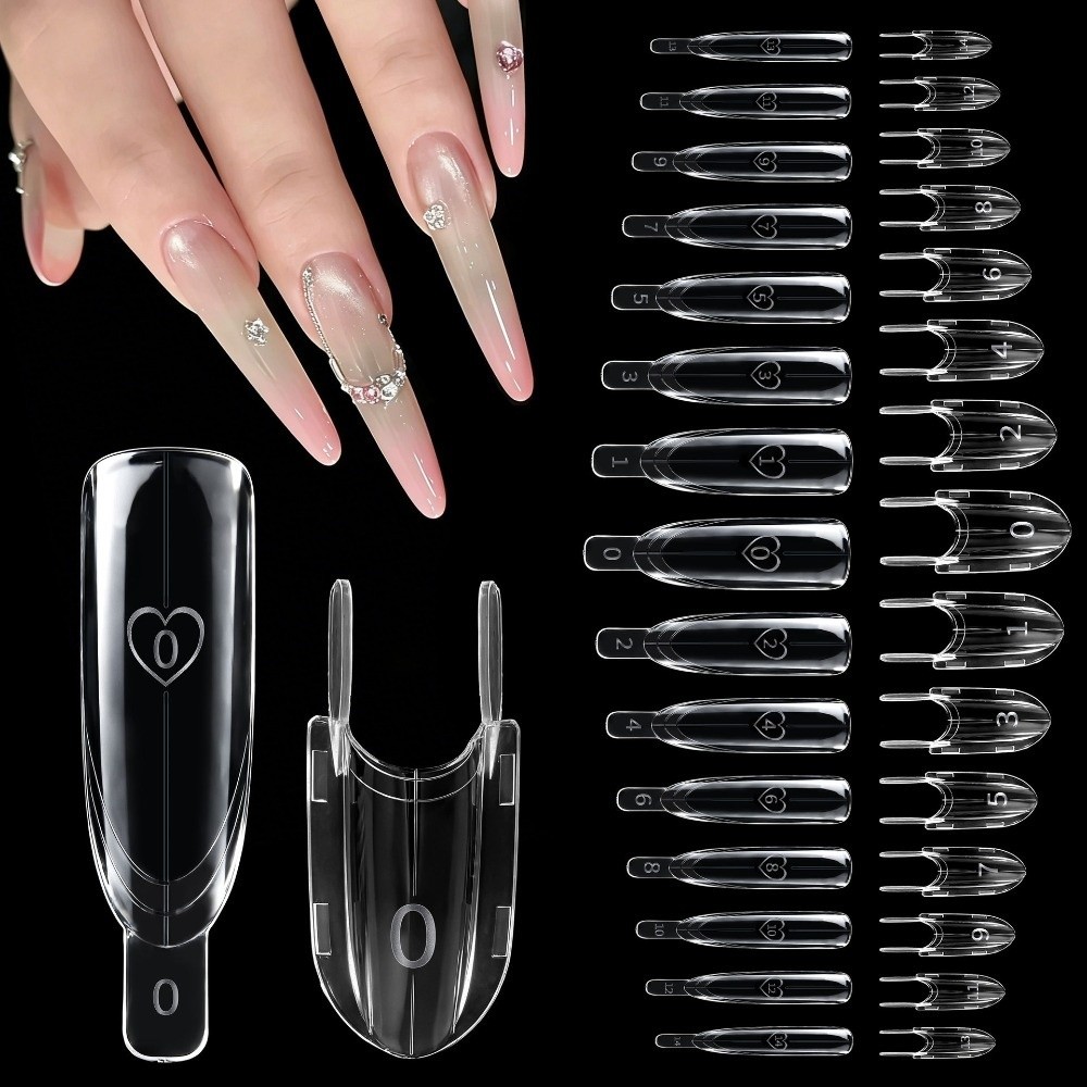 Nail Art Extension - 120pcs Bentuk Roket Sandwich Dual Nail