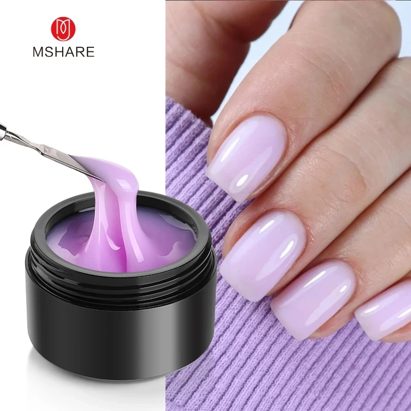 Nail Art Lilac - MSHARE Gel Ekstensi Pembangun Ungu Lilac