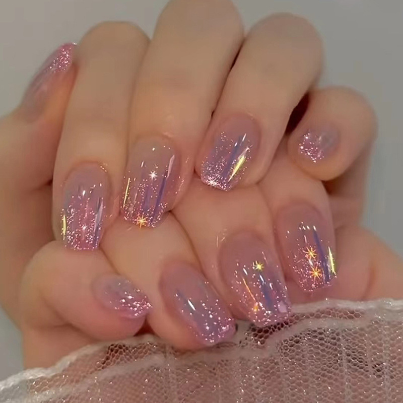 Nail Art Simple - Kuku palsu akrilik anak perempuan, 24