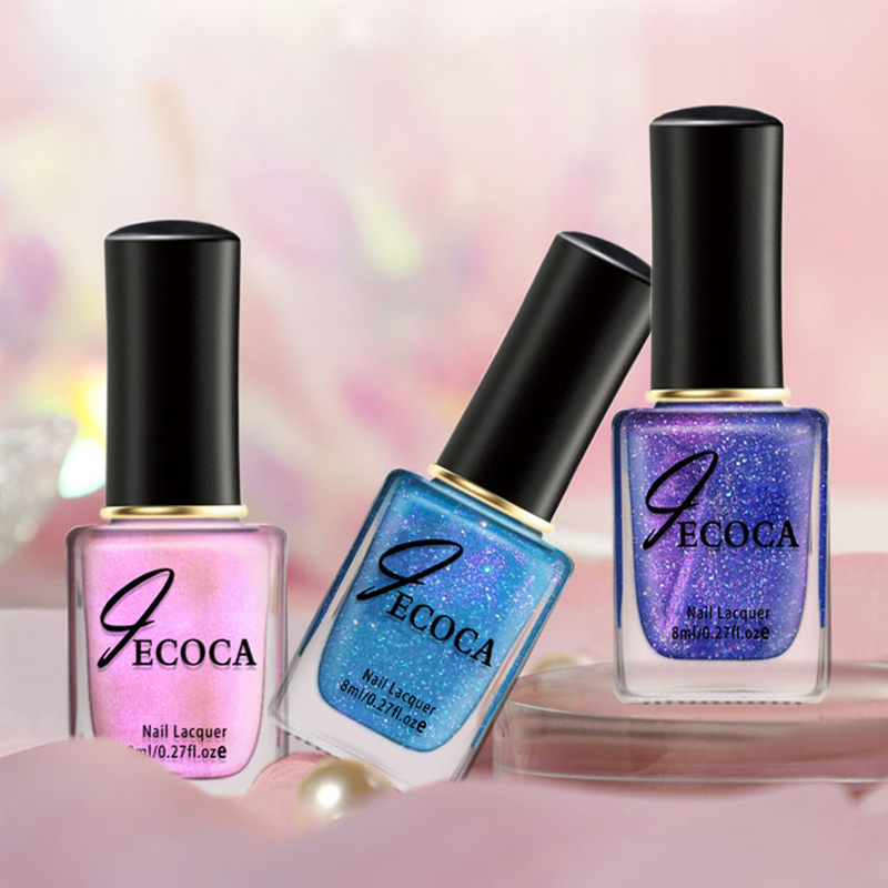 Cat kuku Glitter Laser 8ml, ca - Nail Art Rainbow ulasan dan harga