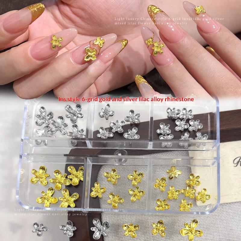 Hiasan Kuku 3D Alloy Lilac Bun - Nail Art Lilac ulasan dan harga