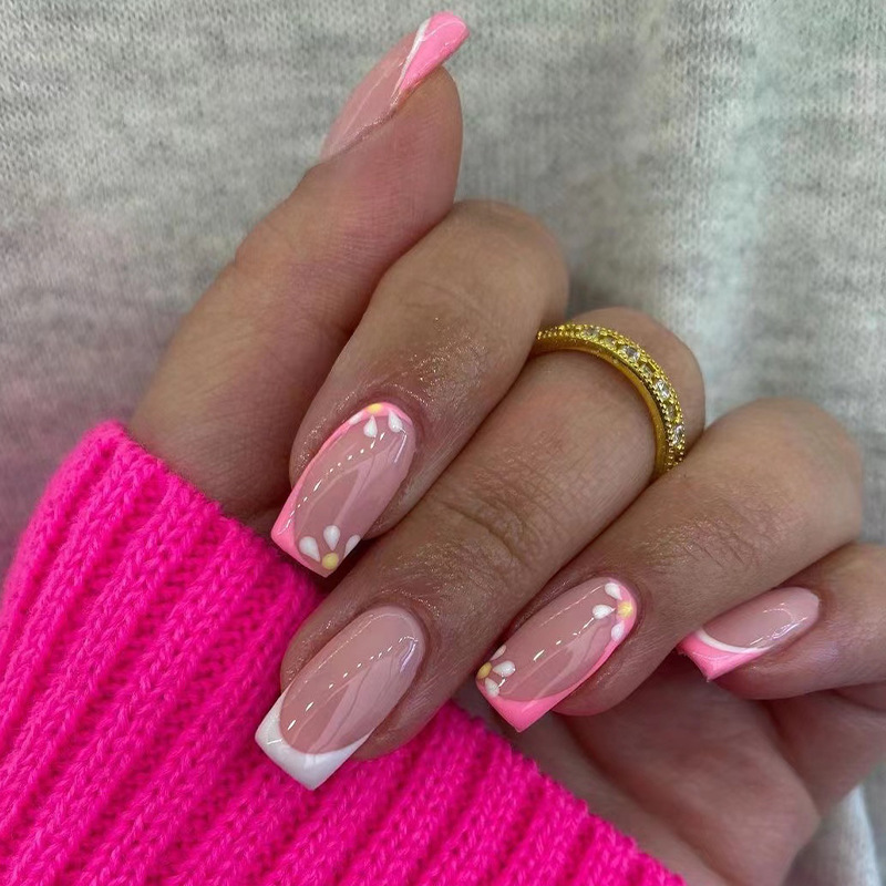 24 Buah Kuku Palsu Pelangi Cin - Nail Art Rainbow ulasan dan harga