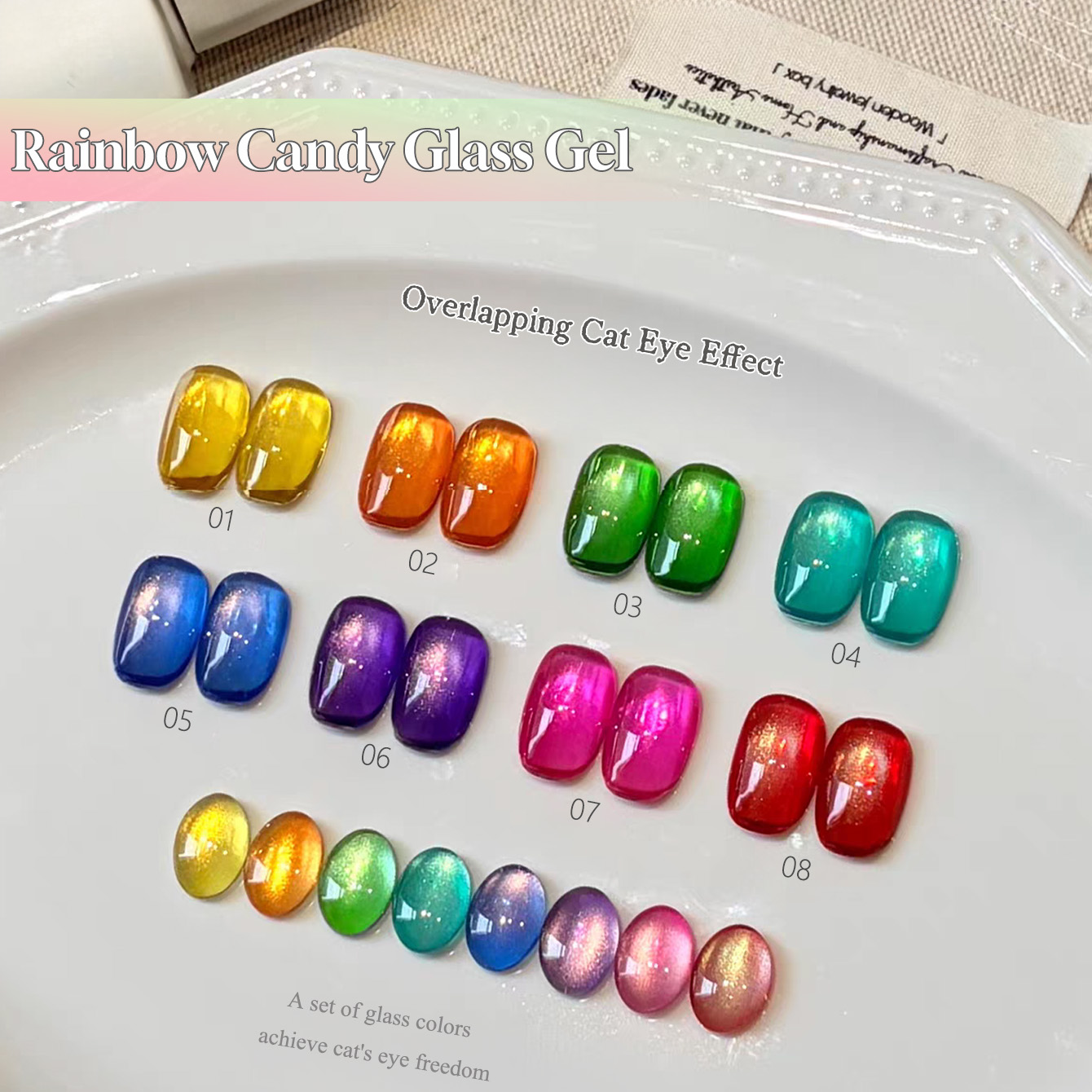 SHAKA 1pcs 2026 Palet Baru Ser - Nail Art Rainbow ulasan dan harga