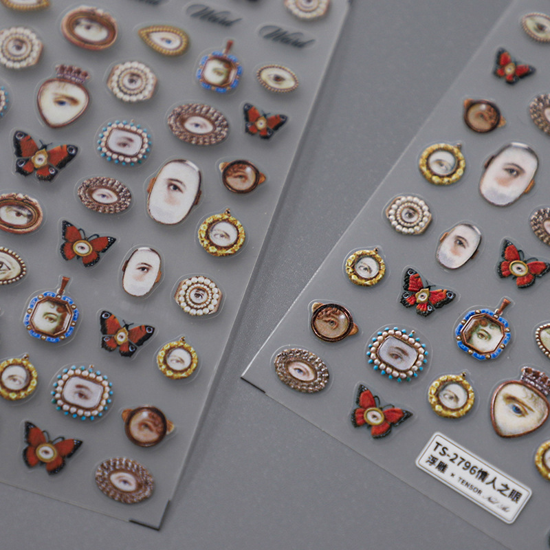 1 buah 5D timbul Halloween des - Nail Art Xmas ulasan dan harga