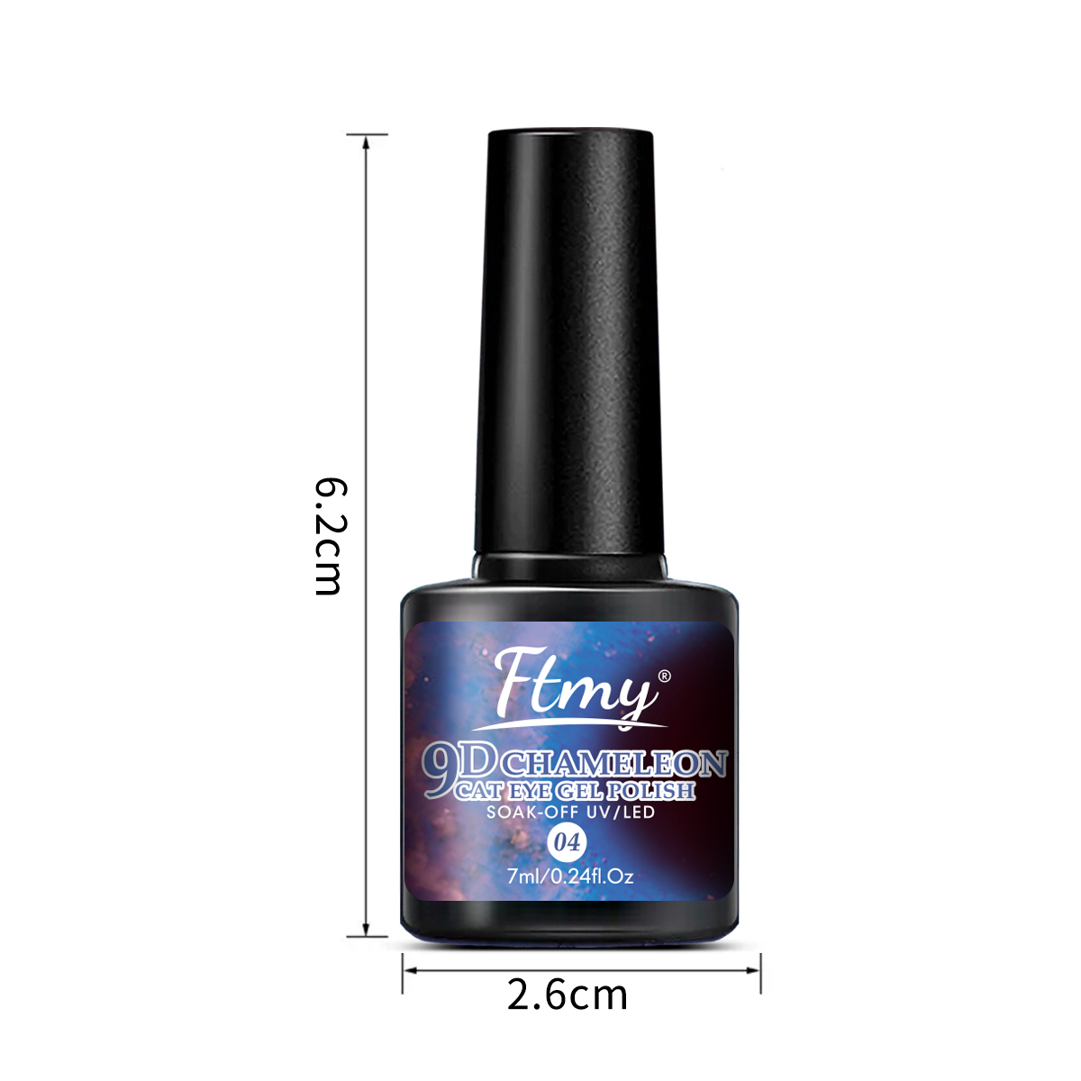 7ml Gel Kuku Magnetik Pelangi, - Nail Art Rainbow ulasan dan harga