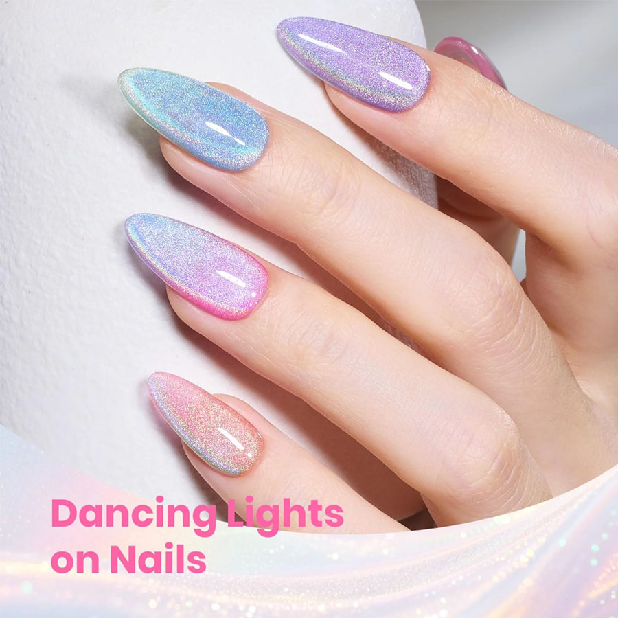 QAZIXU 1/6 Pcs Set Cat Eye Gel - Nail Art Rainbow ulasan dan harga
