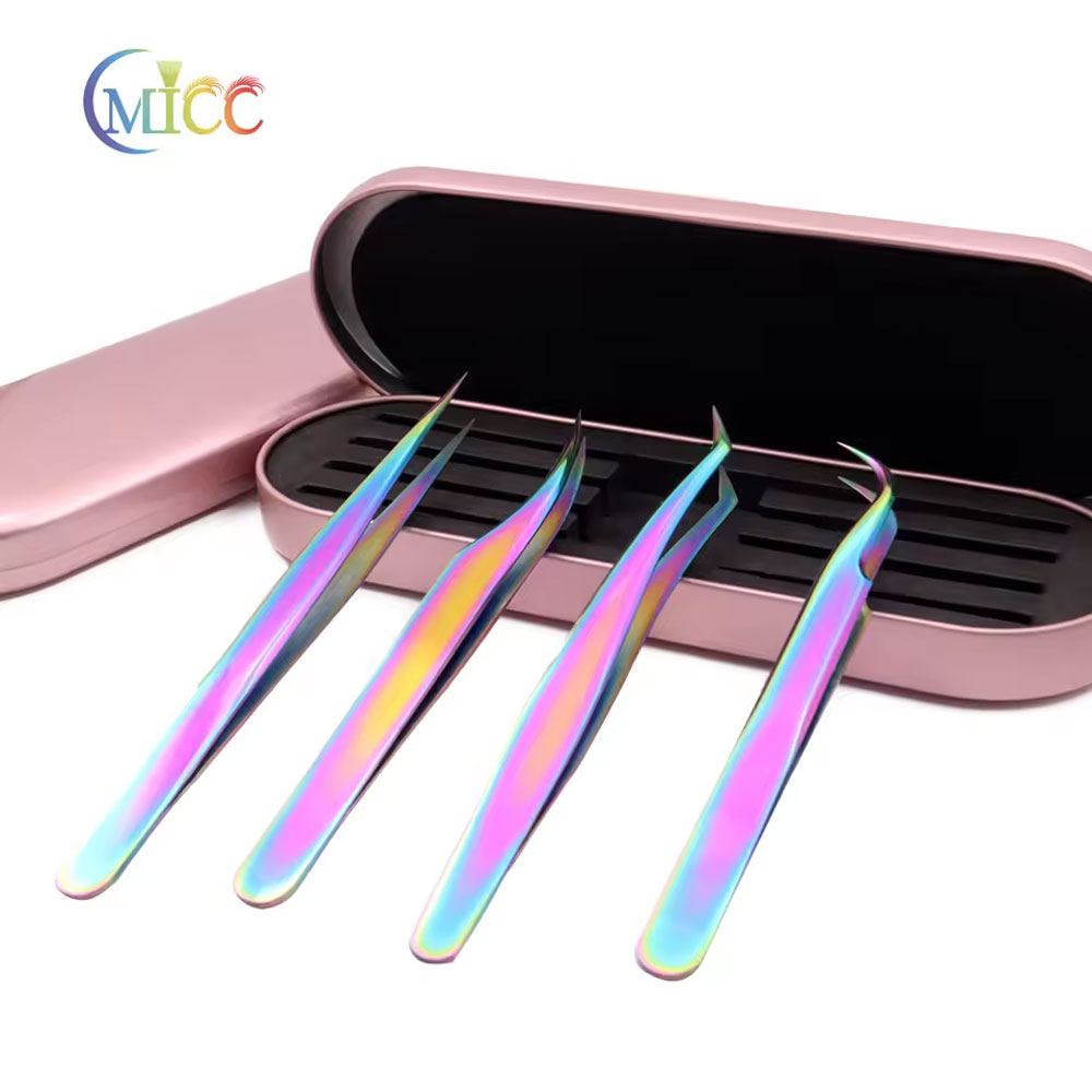 4 Buah Set Pinset Bulu Mata Pe - Nail Art Rainbow ulasan dan harga