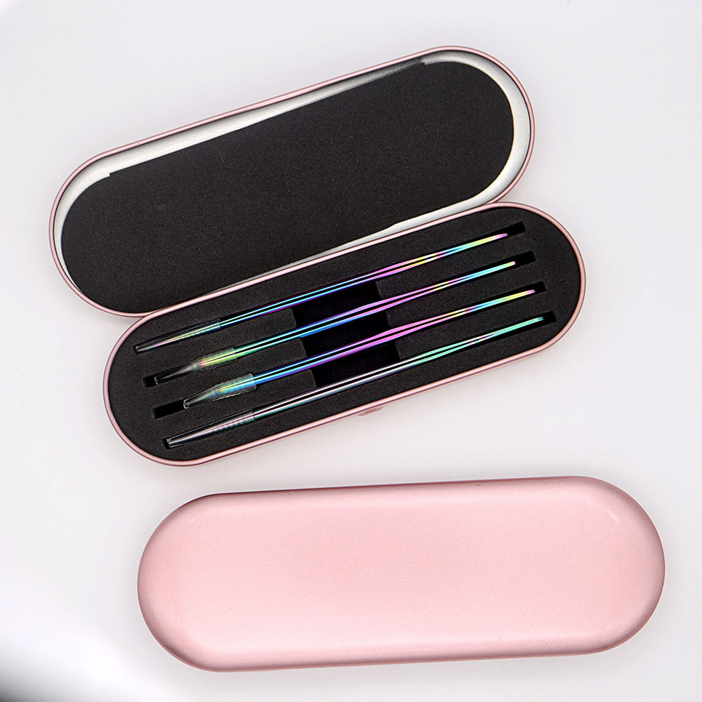 4 Buah Set Pinset Bulu Mata Pe - Nail Art Rainbow ulasan dan harga