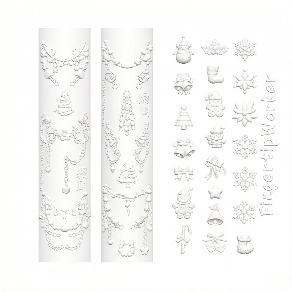 Cetakan Silikon 3D Natal untuk - Nail Art Xmas ulasan dan harga