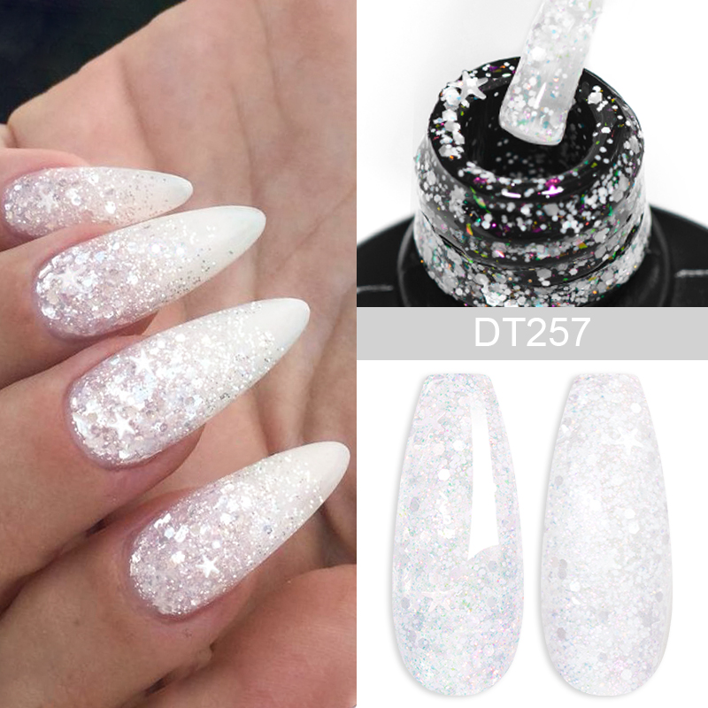 Kuas cat kuku Gel payet, cat k - Nail Art Xmas ulasan dan harga