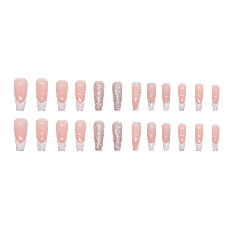 24 Buah/Set Kit Kuku Palsu Bal - Nail Art Simple ulasan dan harga