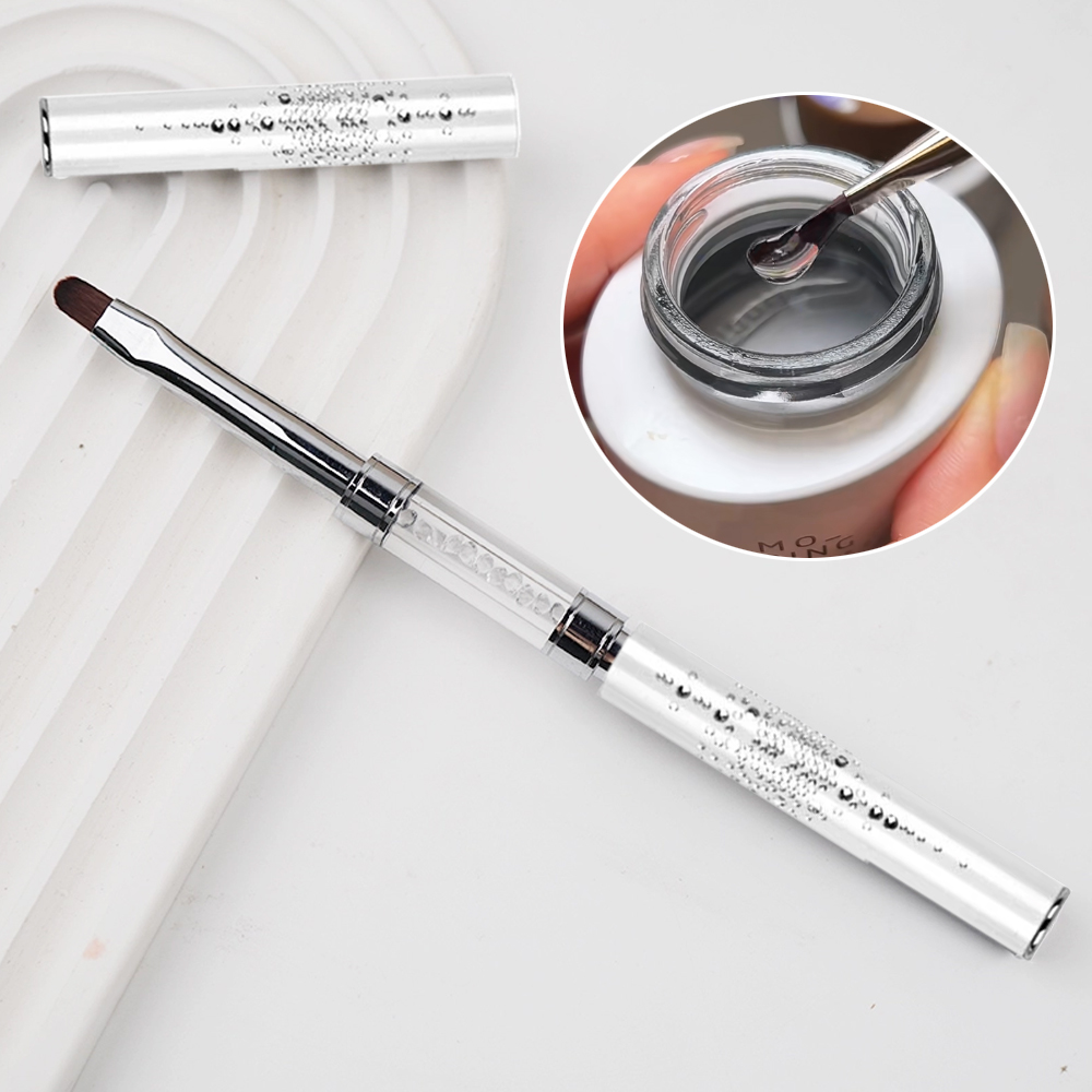 1pcs Kuas Desain Kuku Profesio - Nail Fan Brush ulasan dan harga