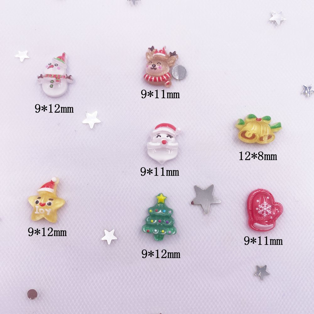 50 buah Resin Mini warna-warni - Nail Art Xmas ulasan dan harga