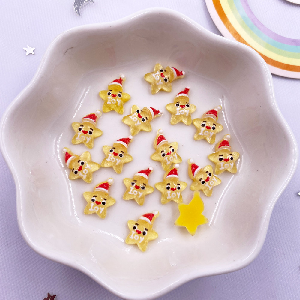 50 buah Resin Mini warna-warni - Nail Art Xmas ulasan dan harga