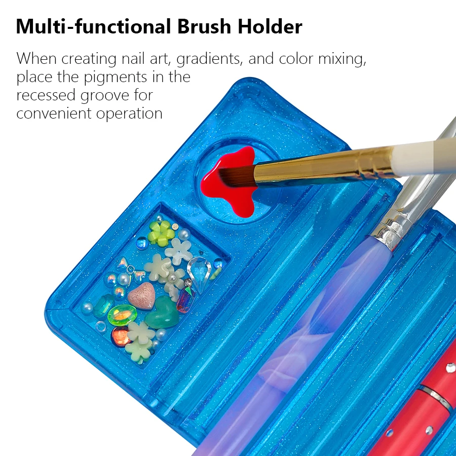 Tempat Pena Seni Kuku Serbagun - Nail Fan Brush ulasan dan harga