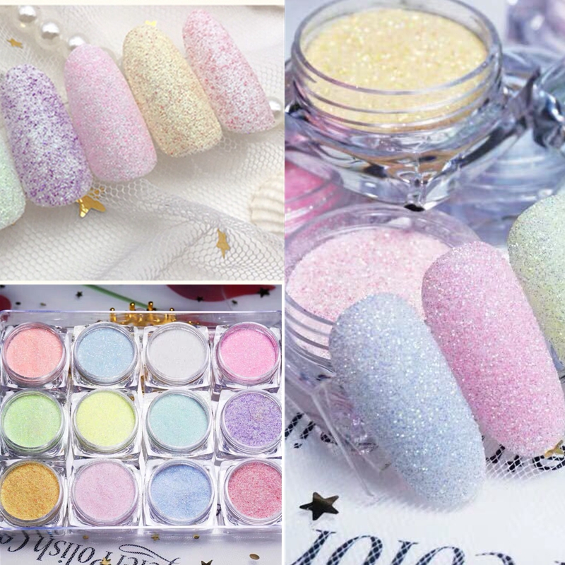 12 Warna/Set Berkilau Gula Kuk - Nail Art Xmas ulasan dan harga
