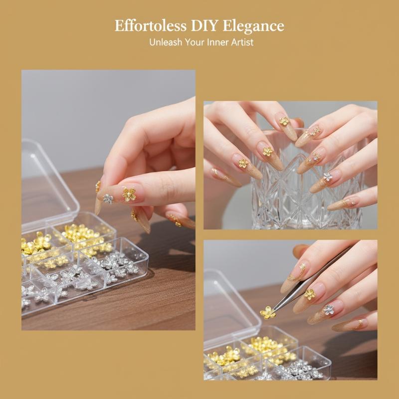 20/30pcs Hiasan Bunga Lilac 3D - Nail Art Lilac ulasan dan harga