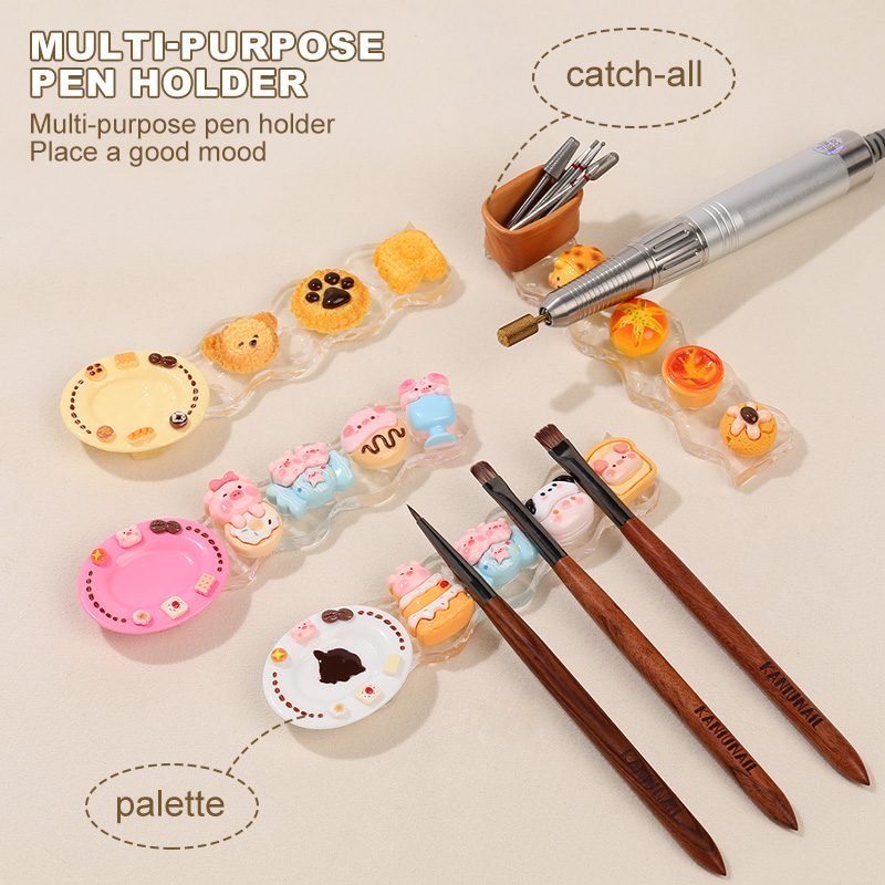 KANIU Tempat Sikat Kuku Bentuk - Nail Fan Brush ulasan dan harga
