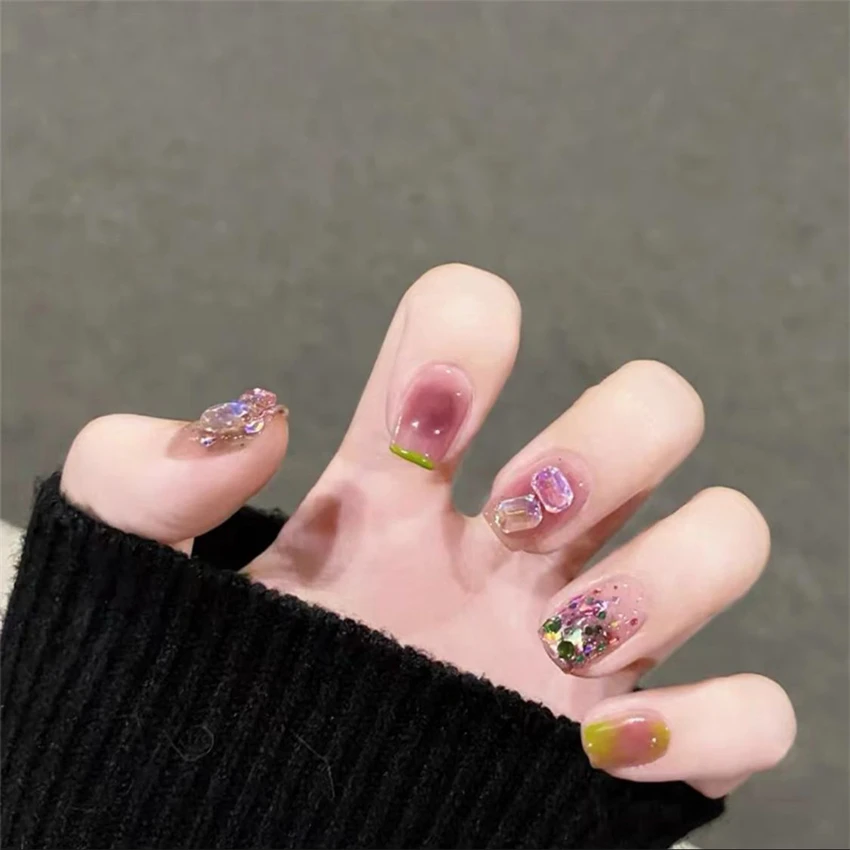 Kuku palsu akrilik panjang Nat - Nail Art Xmas ulasan dan harga
