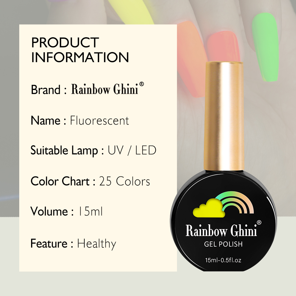 RG 15ML HEMA&TPO FREE Seri Mus - Nail Art Rainbow ulasan dan harga