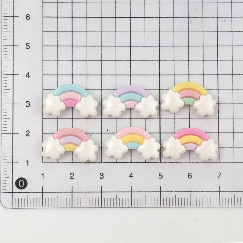 30 Buah/300 Buah Resin Mini Pe - Nail Art Rainbow ulasan dan harga