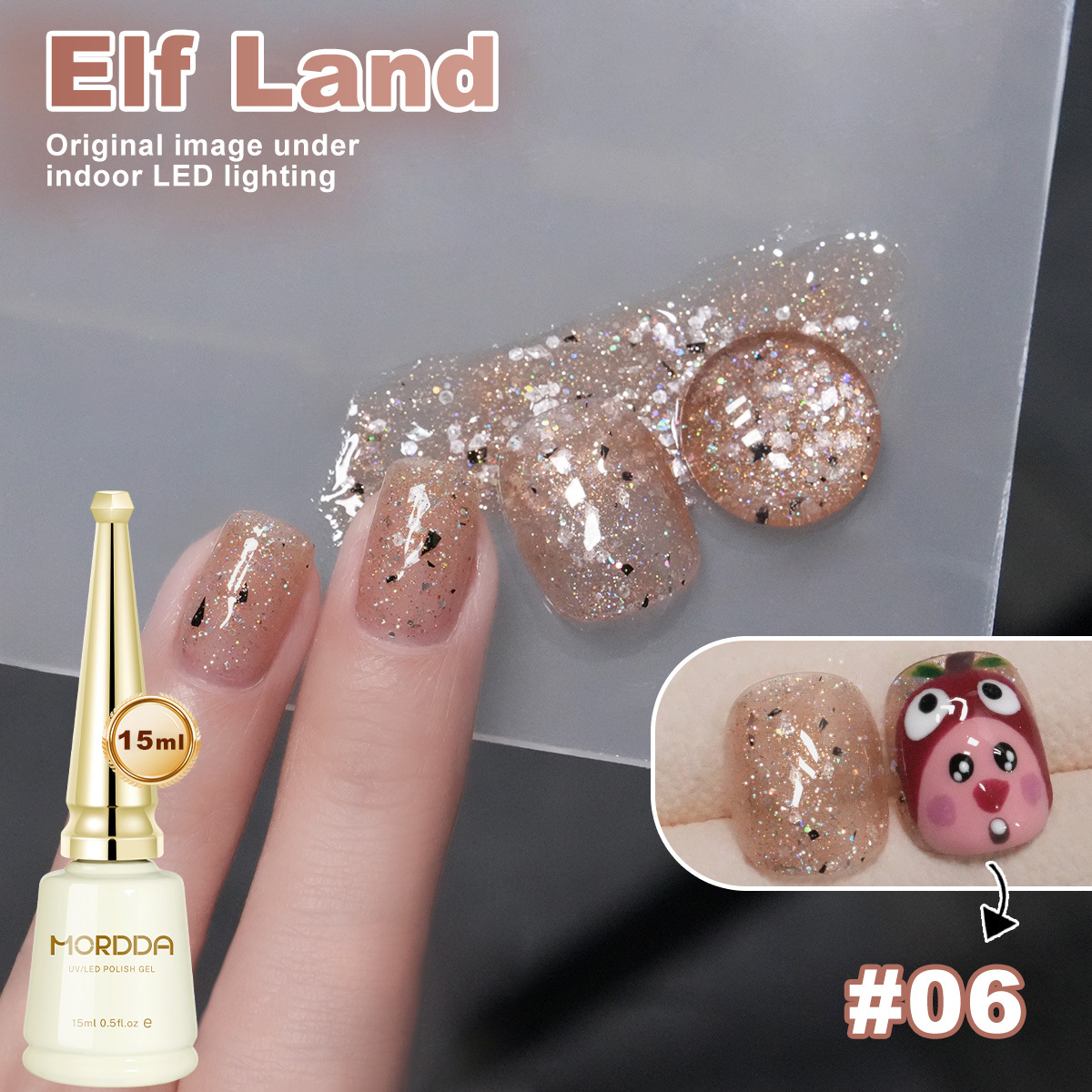6 Warna 15ml Seri Pelangi Cat  - Nail Art Rainbow ulasan dan harga