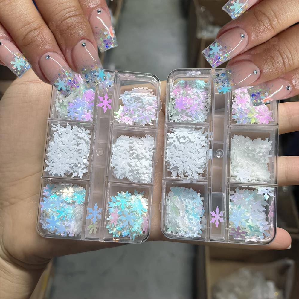6/12Grids 3D Aurora Natal Serp - Nail Art Xmas ulasan dan harga