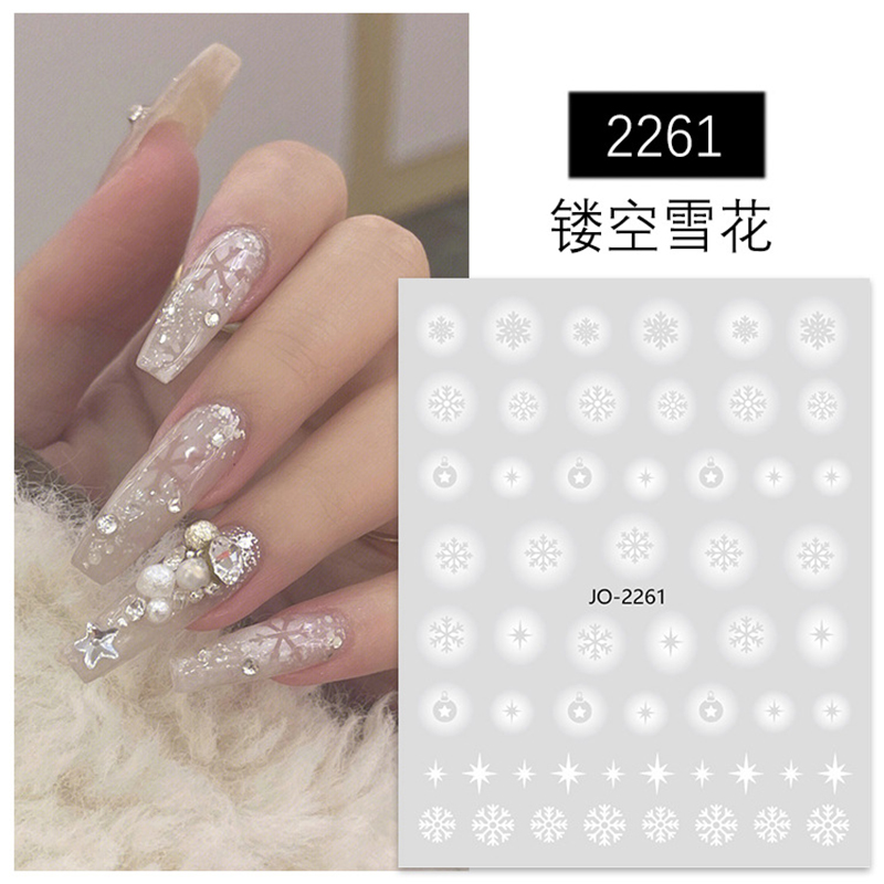 Stiker seni kuku 3d dekorasi s - Nail Art Xmas ulasan dan harga