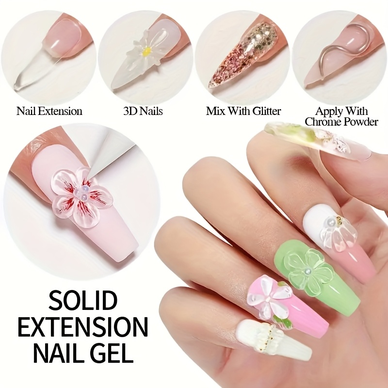 100g Gel Kuku Transparan Anti  - Nail Art Extension ulasan dan harga