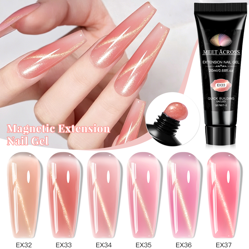 20ml Gel Ekstensi Kuku Poly Ca - Nail Art Extension Cat Eye ulasan dan harga