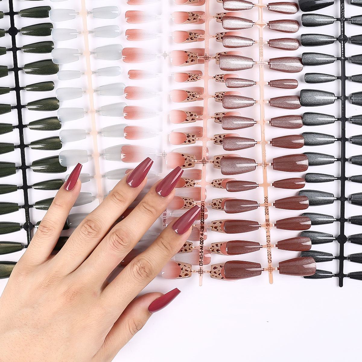 30Pcs Kuku Palsu Oval Pendek W - Nail Art Simple ulasan dan harga