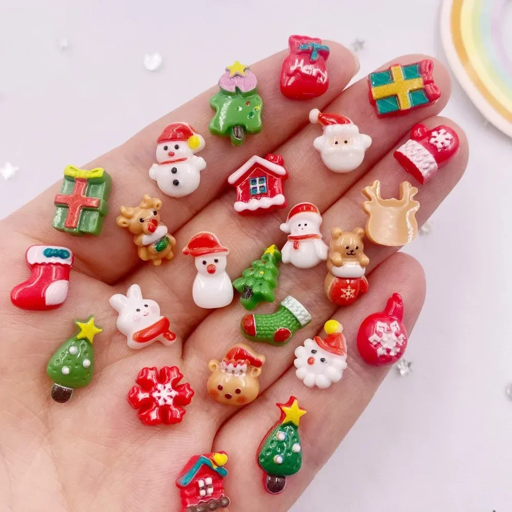 50 buah Resin Mini warna-warni - Nail Art Xmas ulasan dan harga
